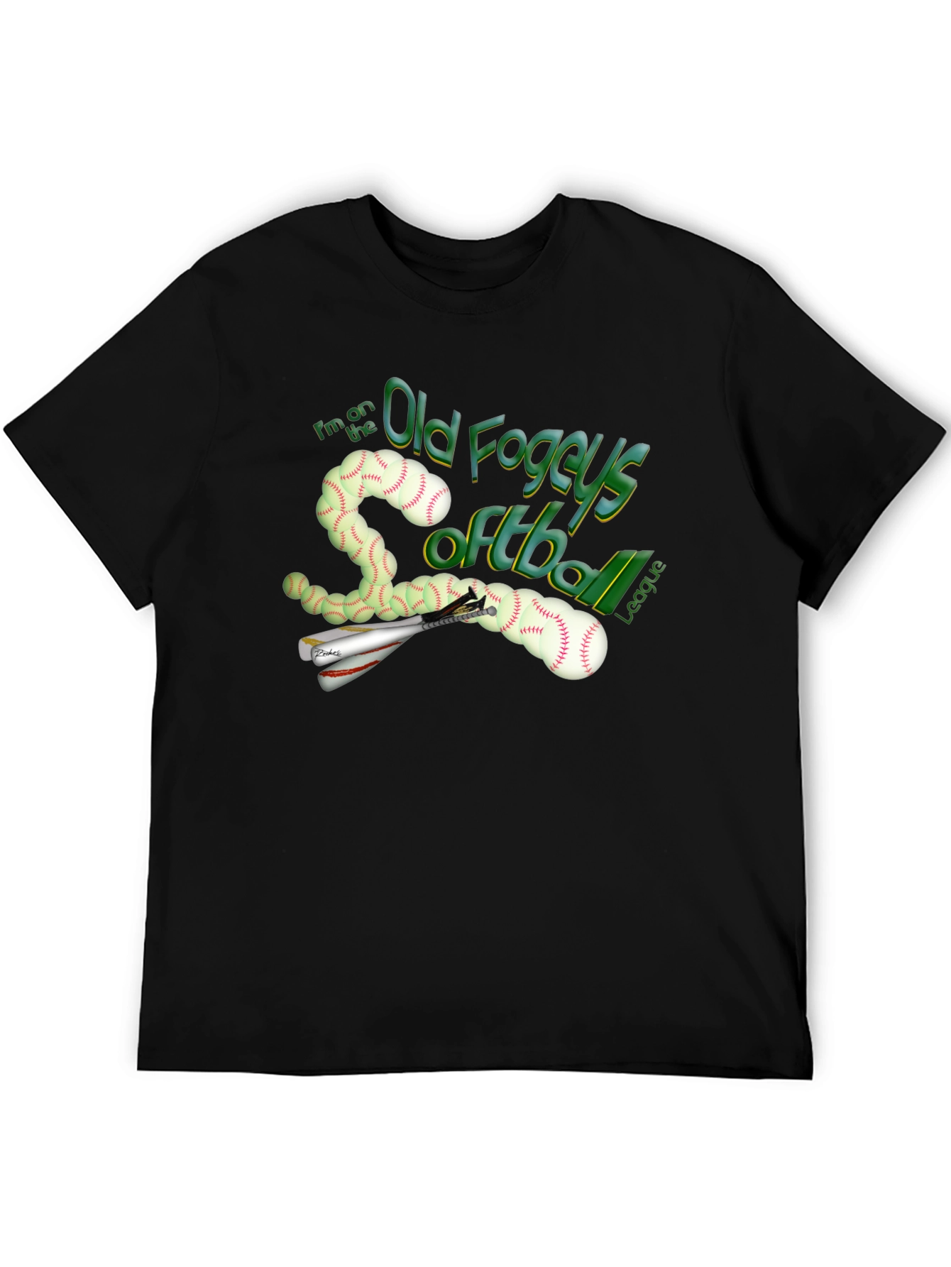 Old Fogeys Softball League Graphic T-Shirt