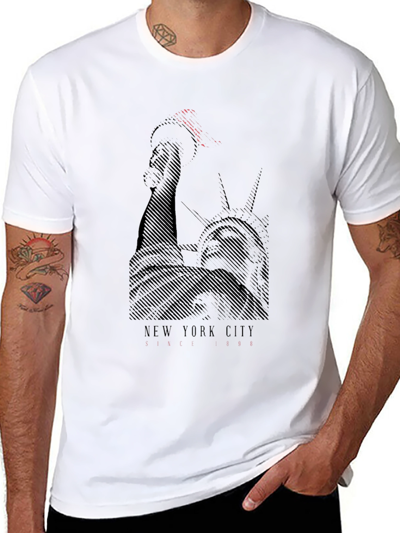 New York City Statue of Liberty Graphic Tee