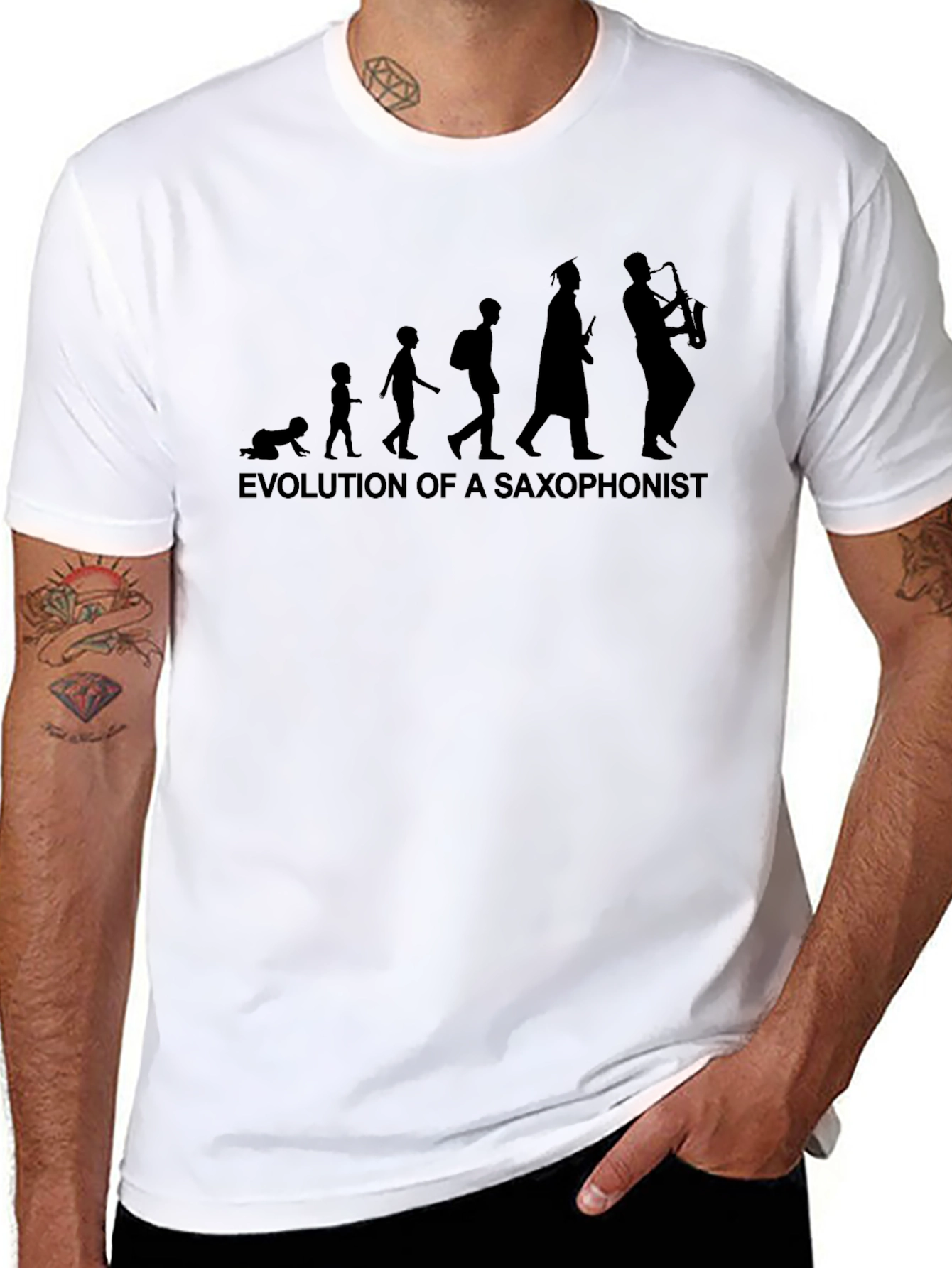 Evolution of a Saxophonist T-Shirt