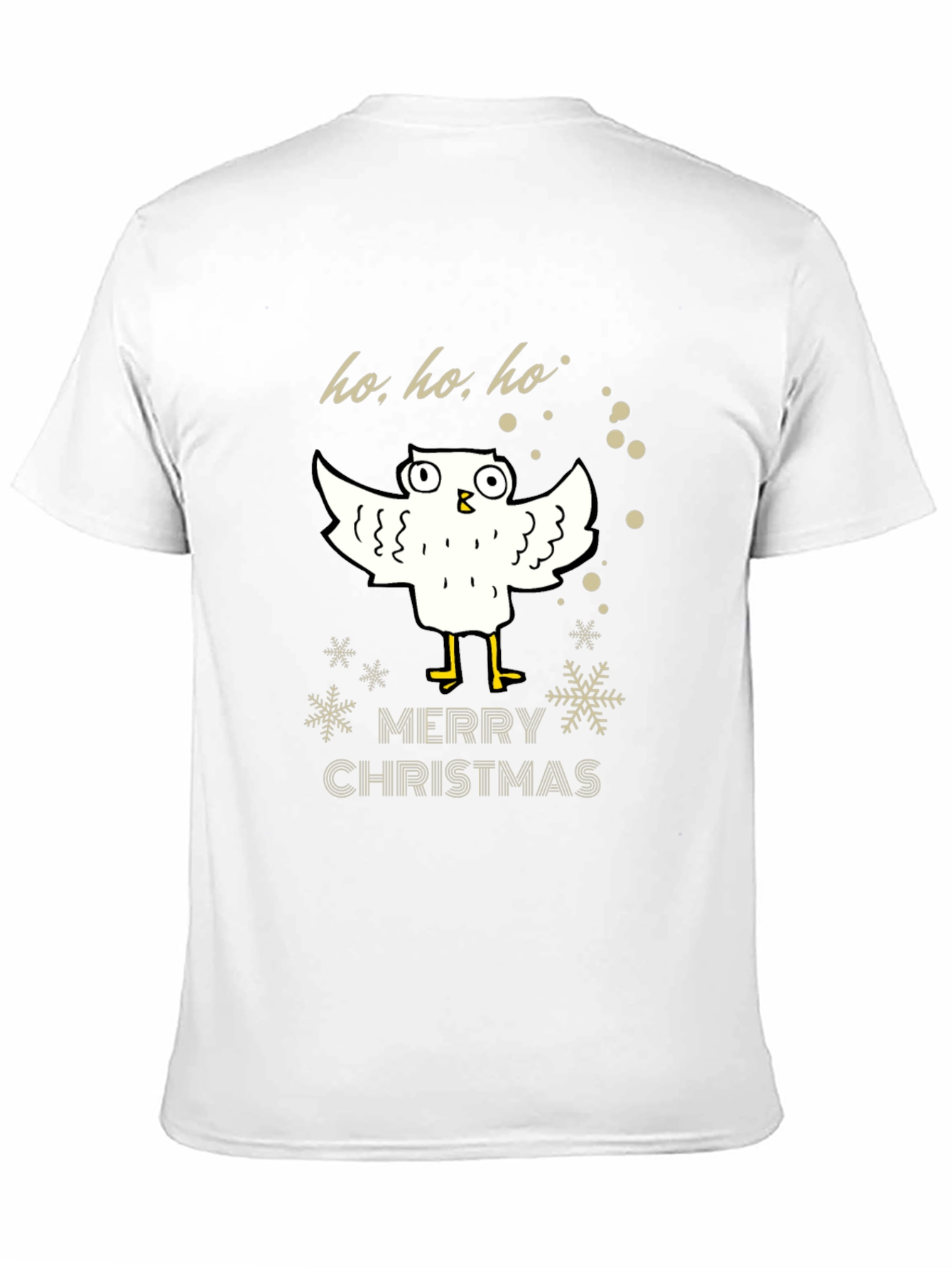 Merry Christmas Owl Graphic Tee - Holiday Gift