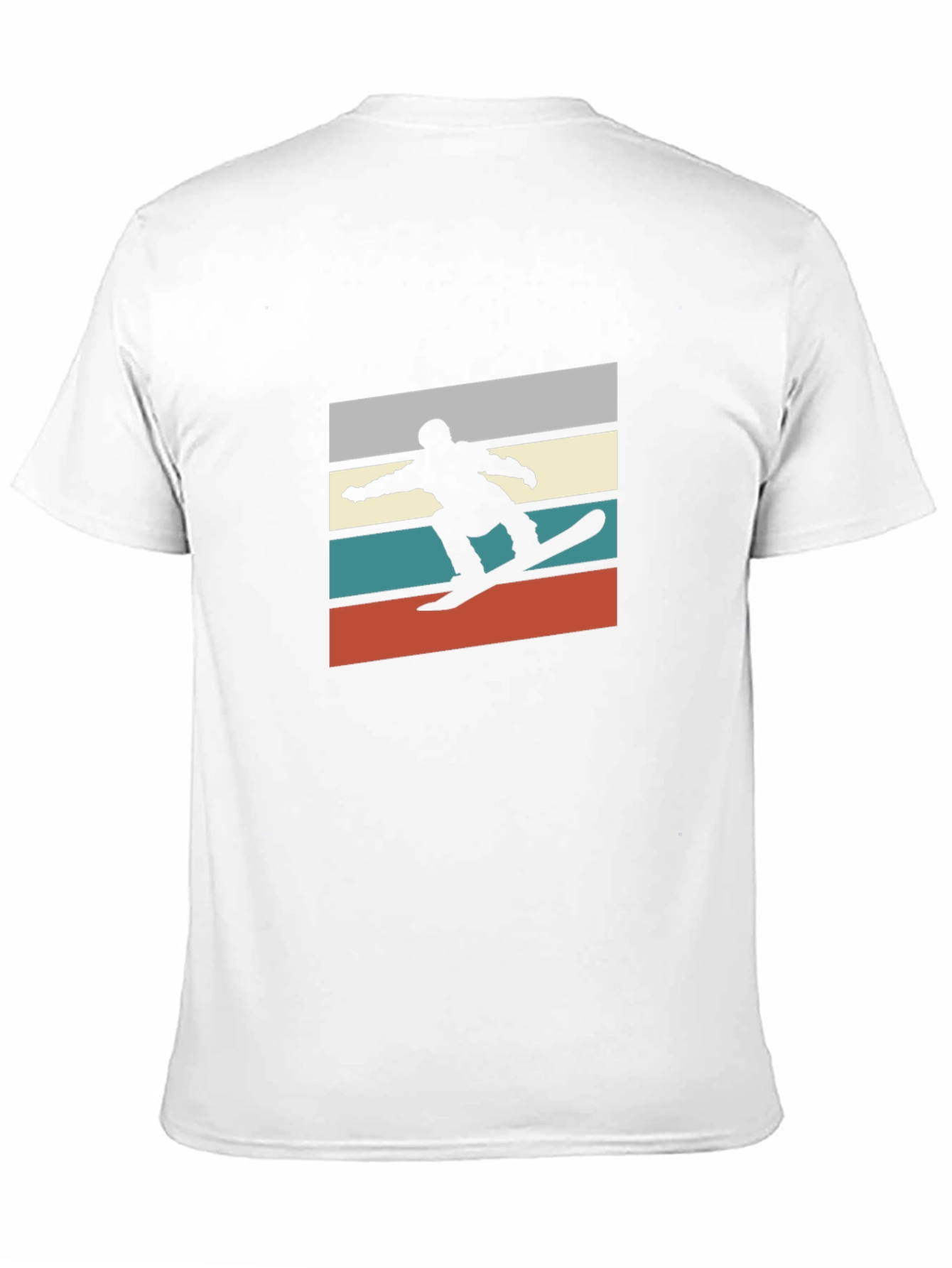 Retro Snowboarder Graphic Tee - Black T-Shirt
