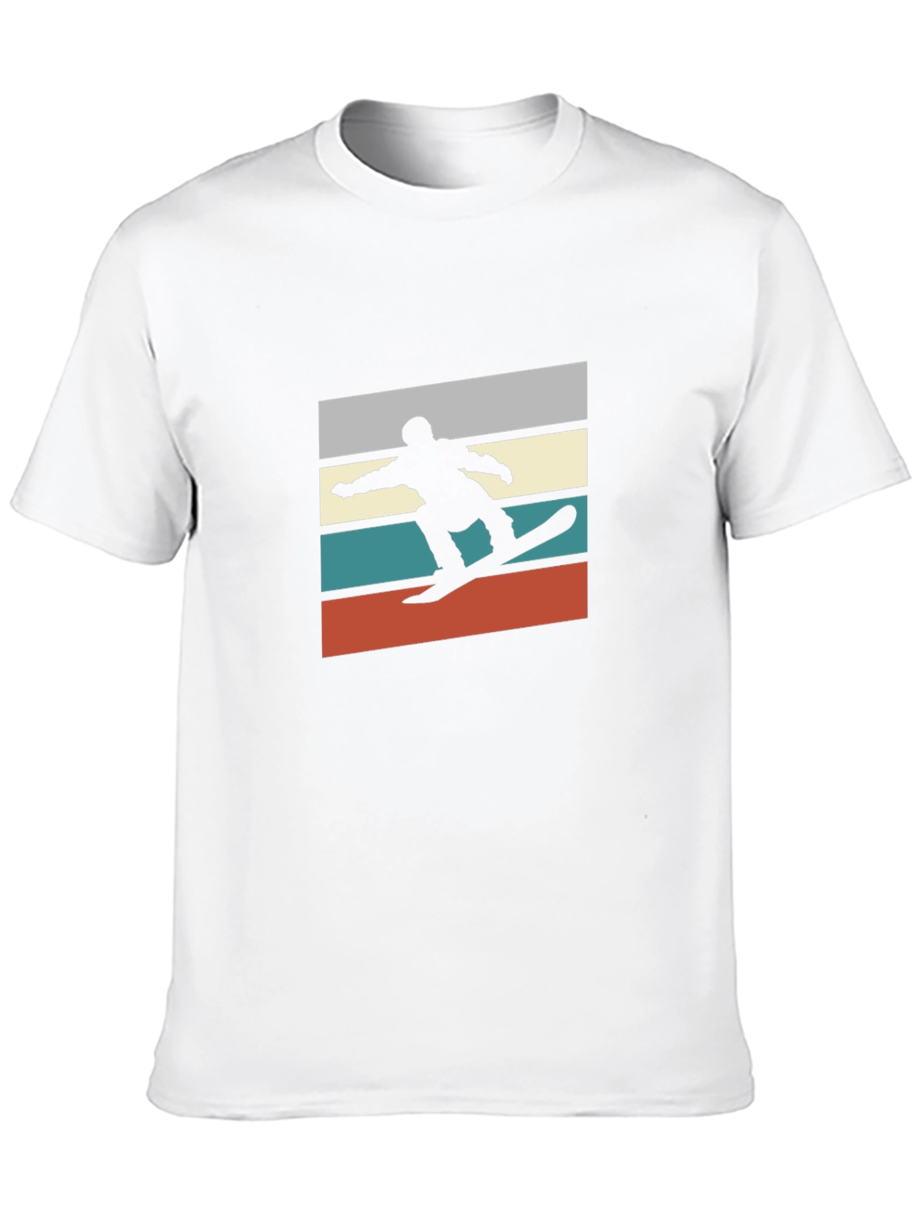 Retro Snowboarder Graphic Tee - Black T-Shirt