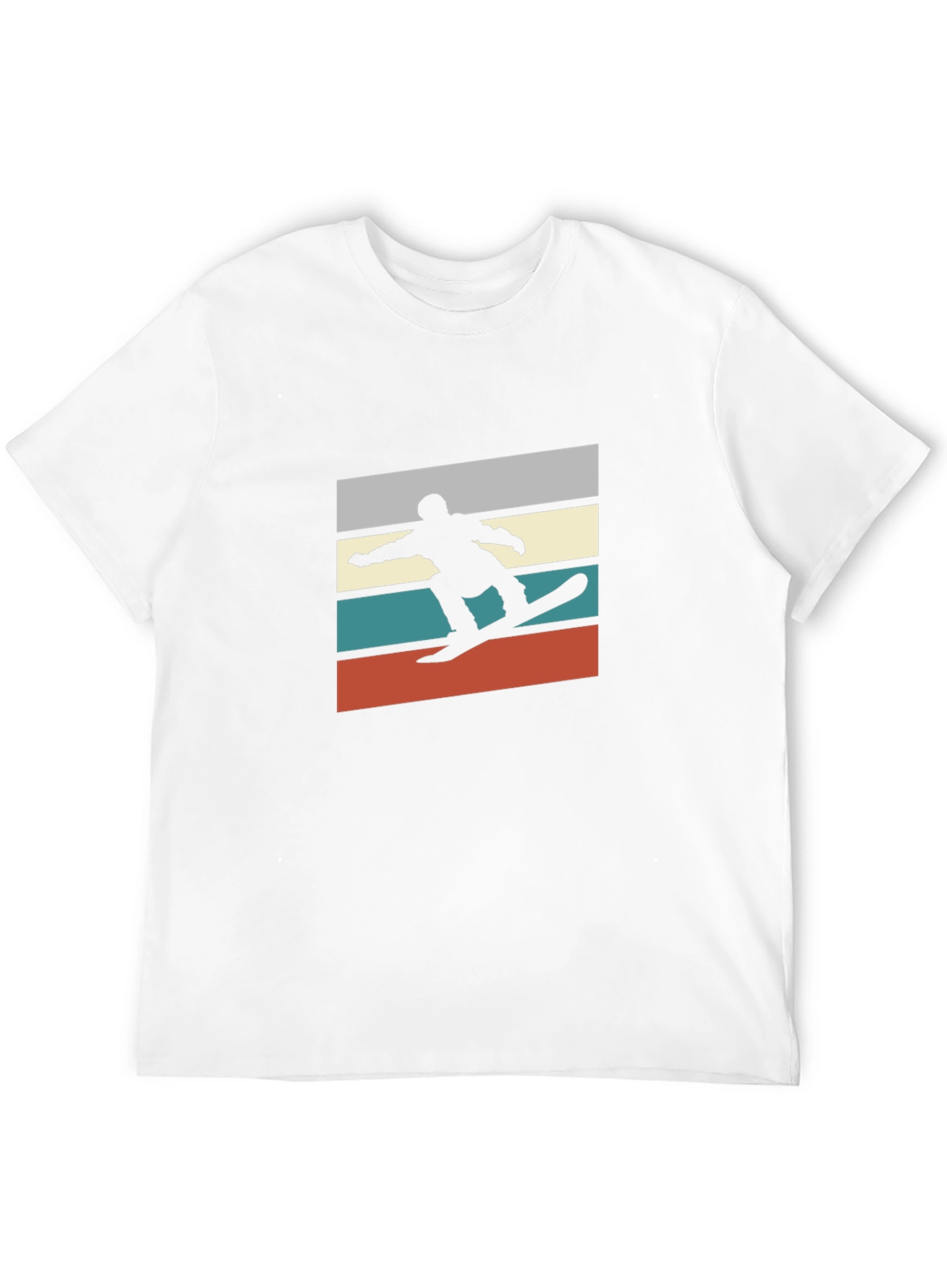 Retro Snowboarder Graphic Tee - Black T-Shirt