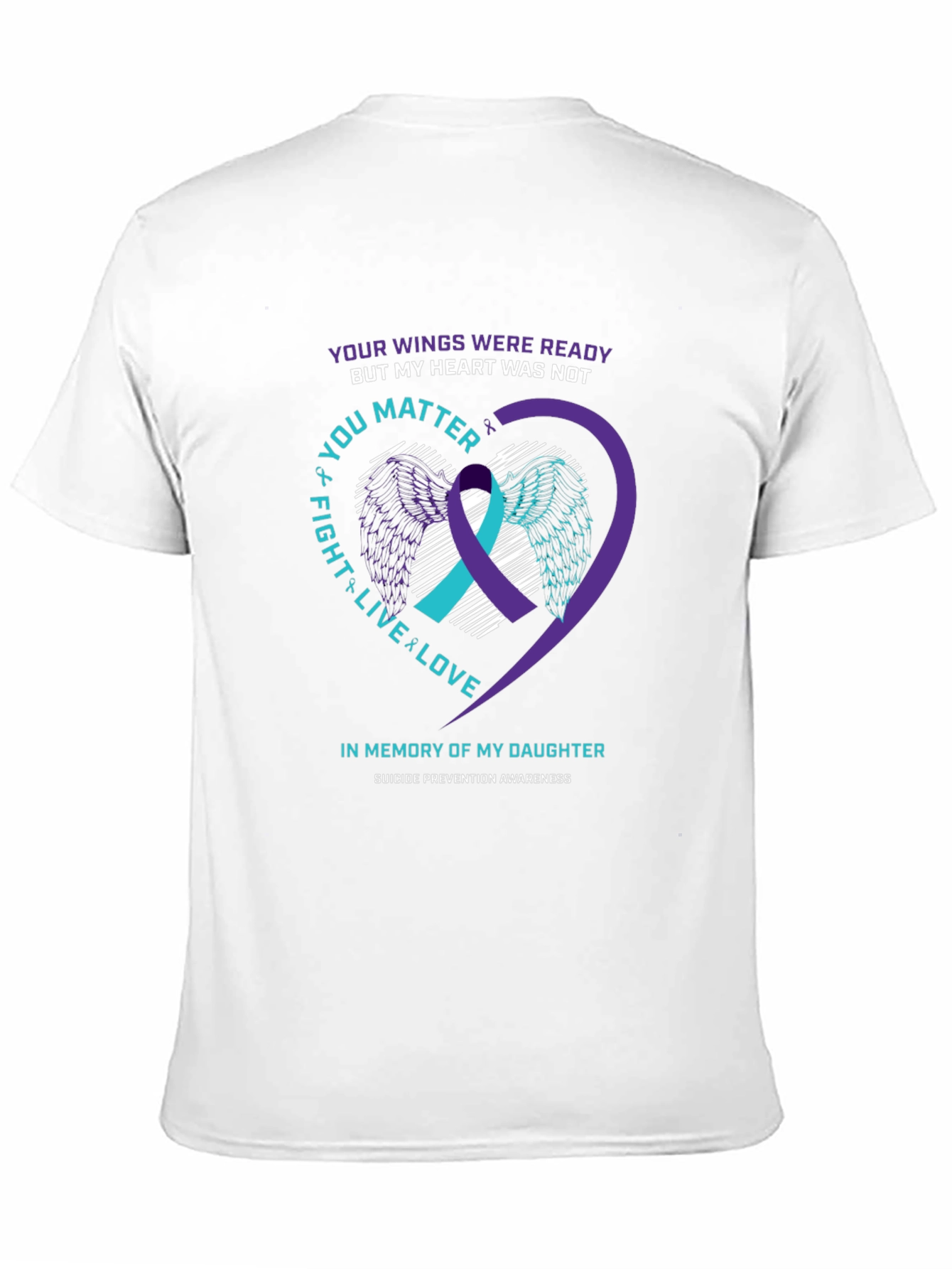 Wings Ready Heart Not Suicide Prevention Awareness T-Shirt