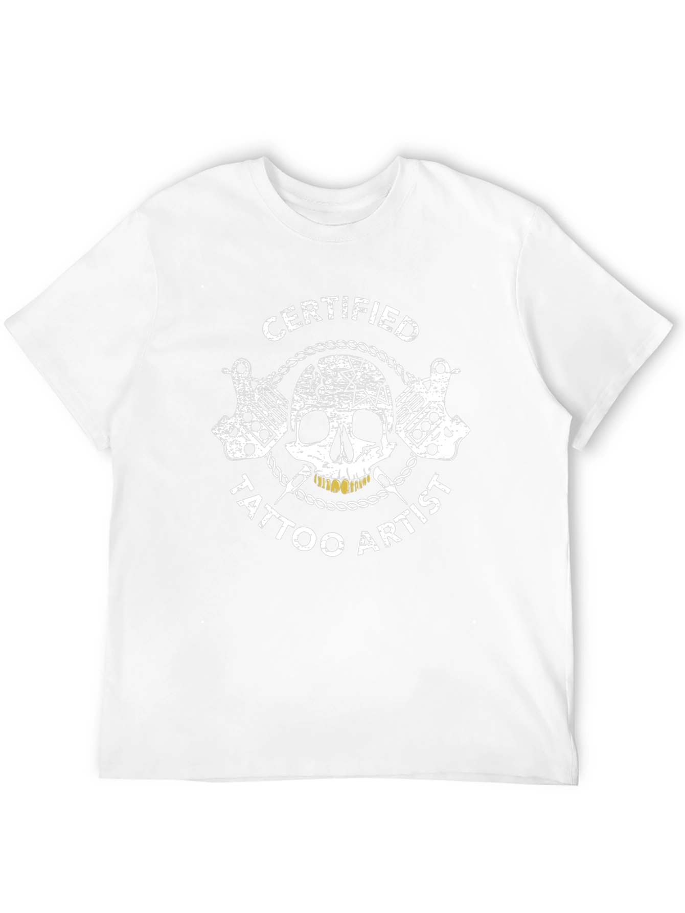 Certified Tattoo Artist Black T-Shirt Skull Graphic