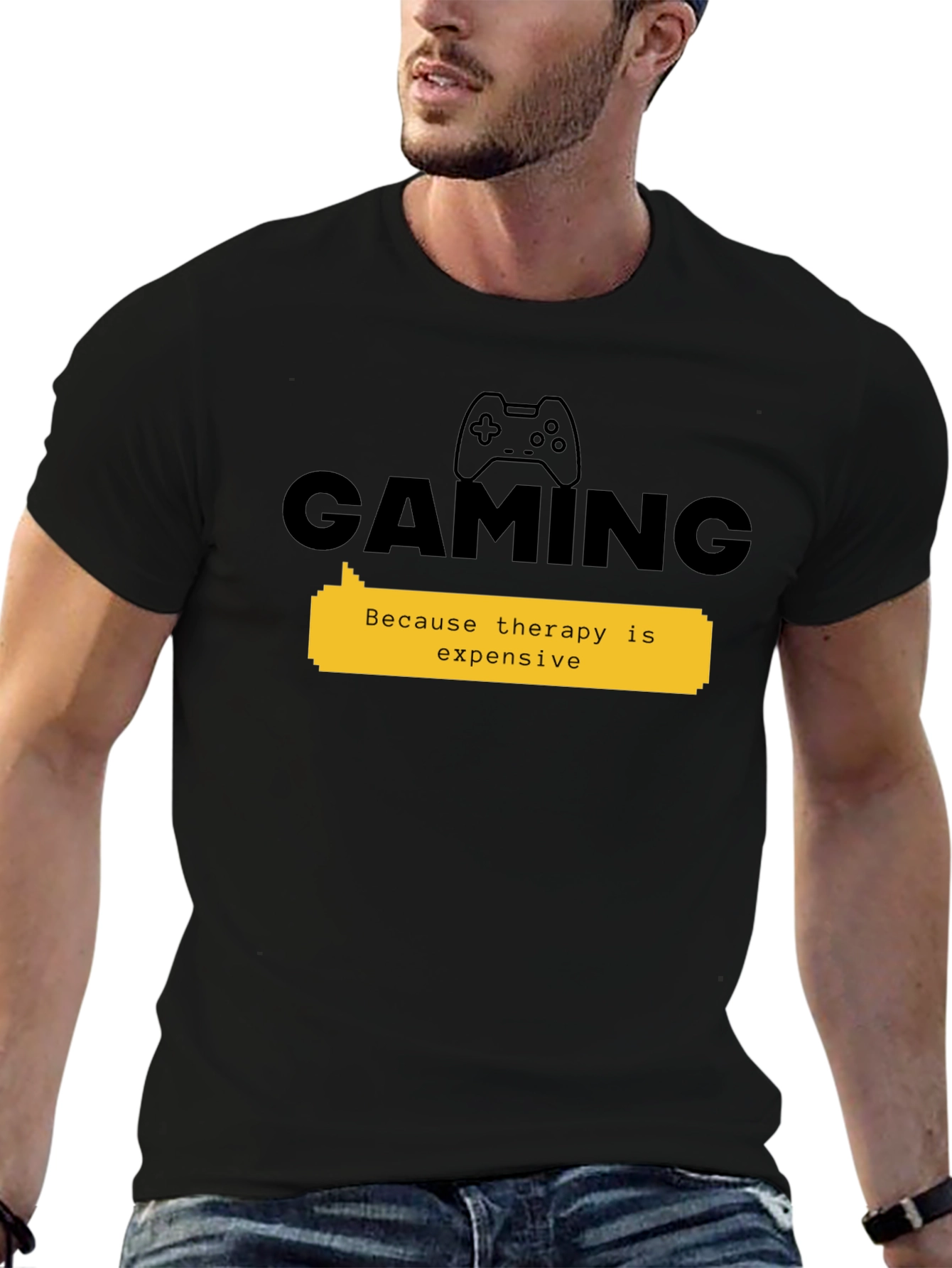 Gaming Therapy Black Tee