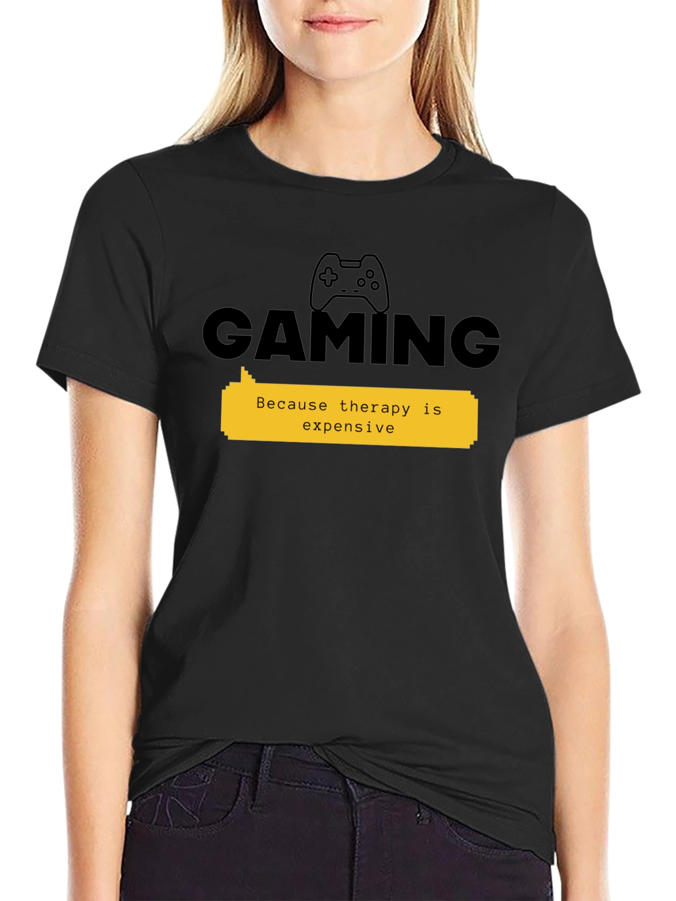 Gaming Therapy Black Tee