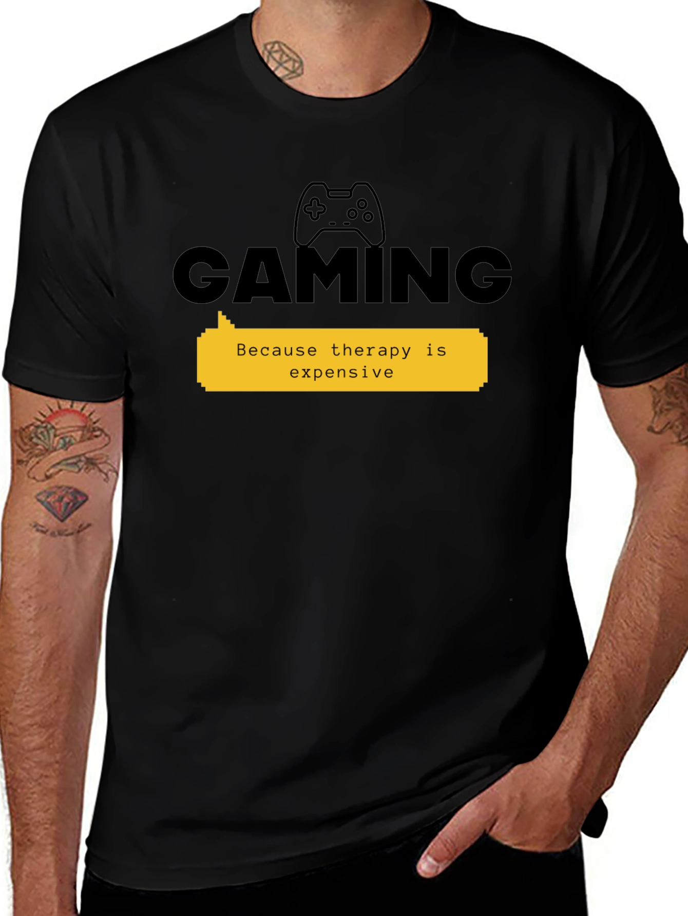 Gaming Therapy Black Tee