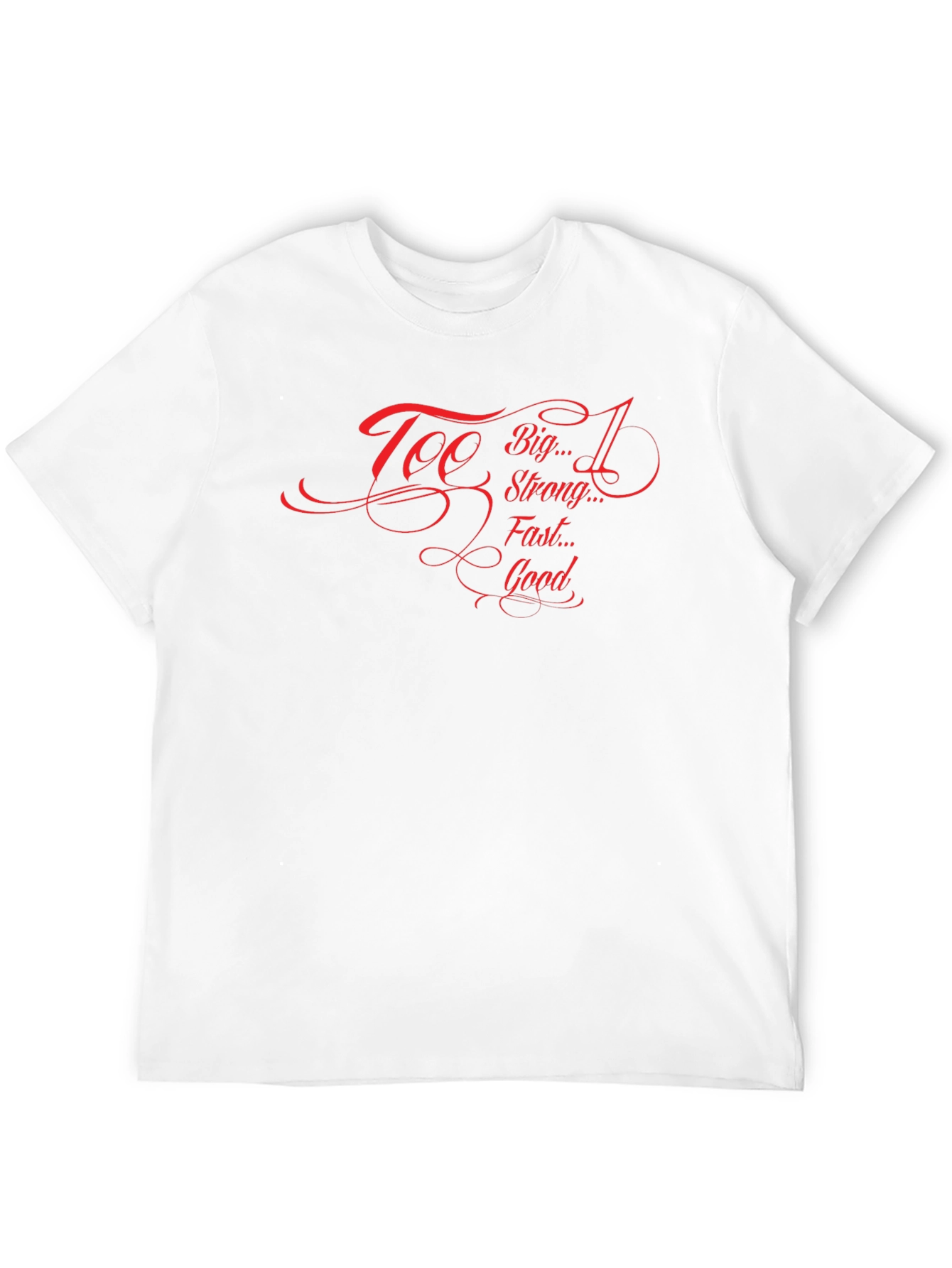 Too Big Too Strong Graphic Black Tee