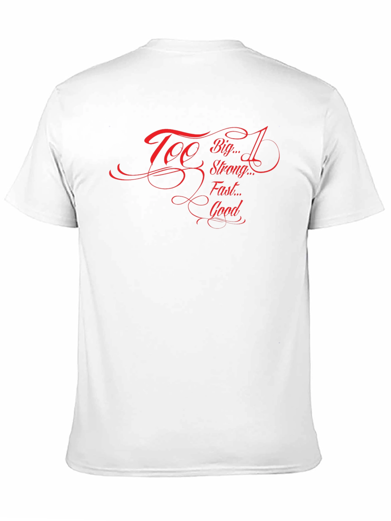 Too Big Too Strong Graphic Black Tee