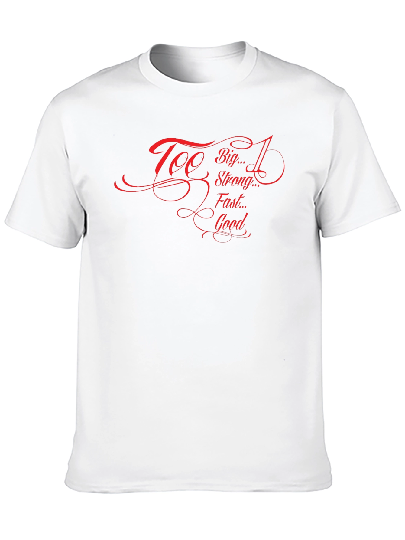 Too Big Too Strong Graphic Black Tee