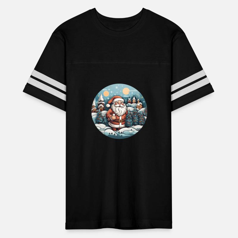 3D christmas sticker circle Santa Claus