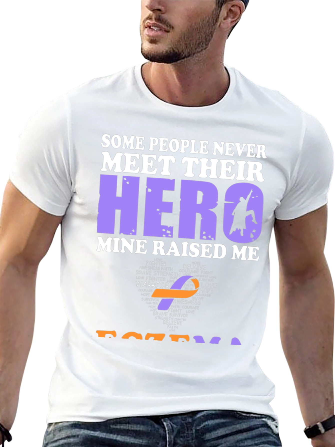 My Hero Raised Me Awareness T-Shirt