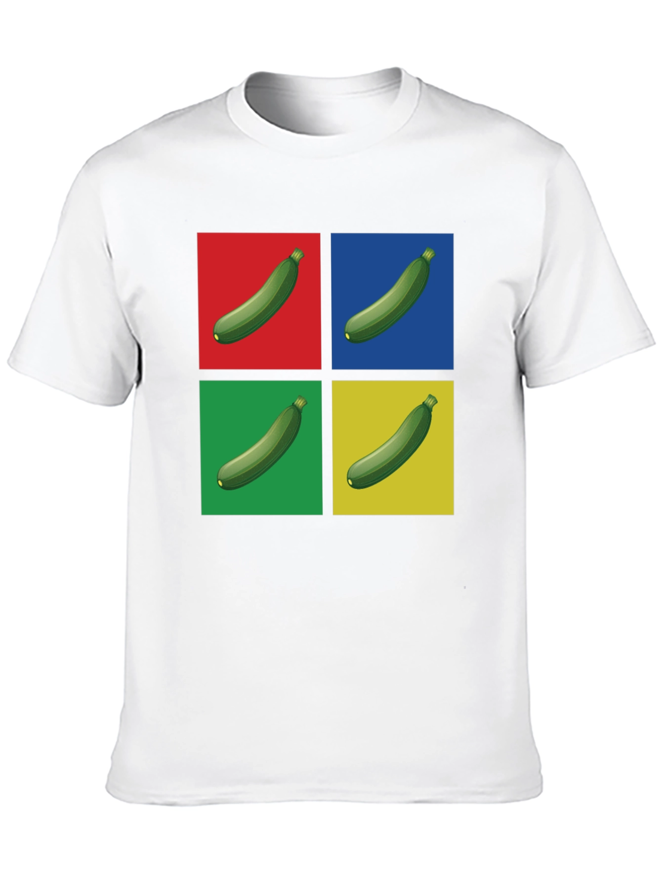 Zucchini Pop Art T-Shirt - Quirky Graphic Tee