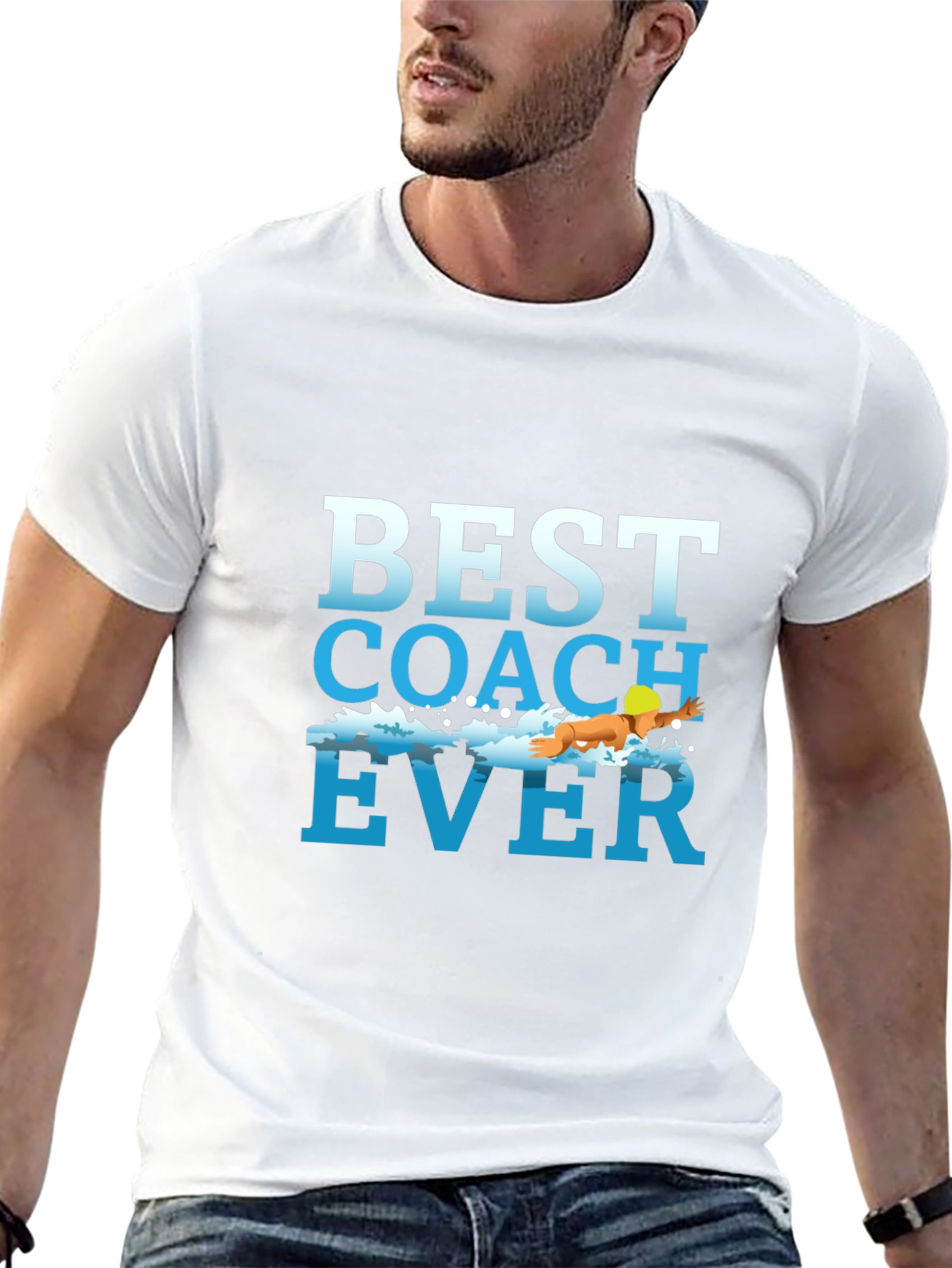 Best Coach Ever T-Shirt: Swimming Trainer Tee
