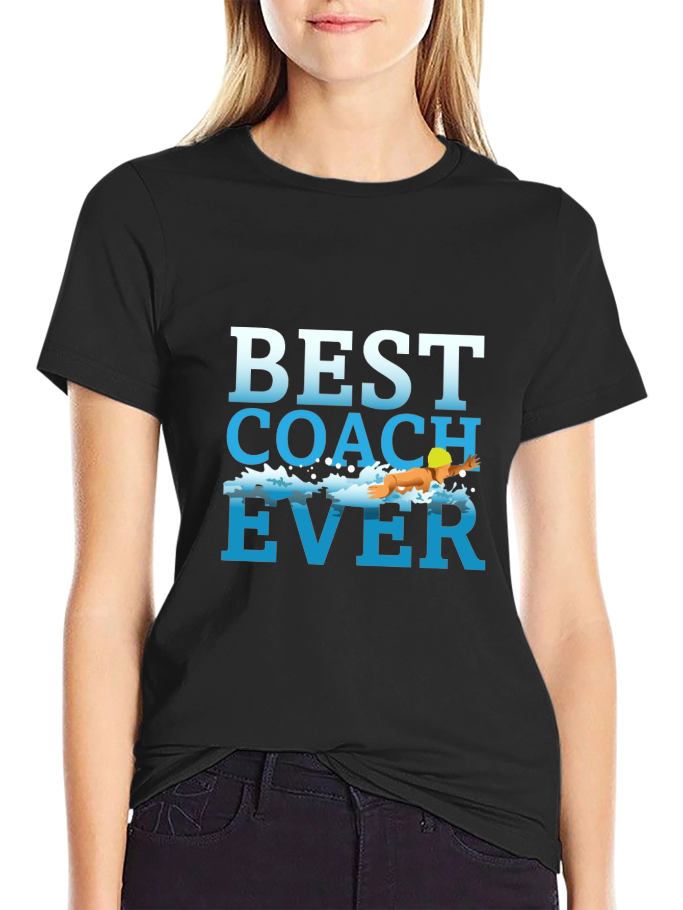 Best Coach Ever T-Shirt: Swimming Trainer Tee