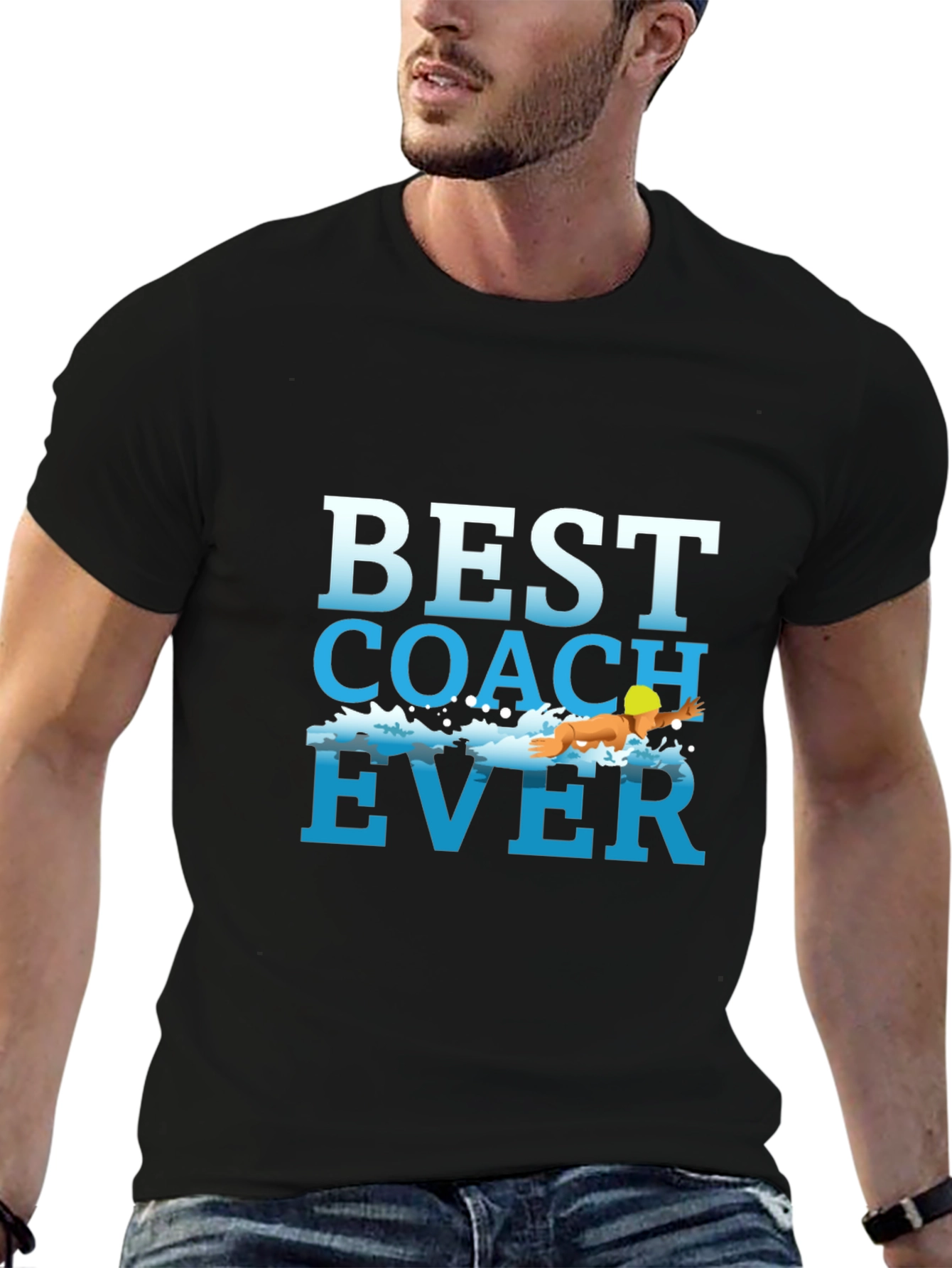 Best Coach Ever T-Shirt: Swimming Trainer Tee