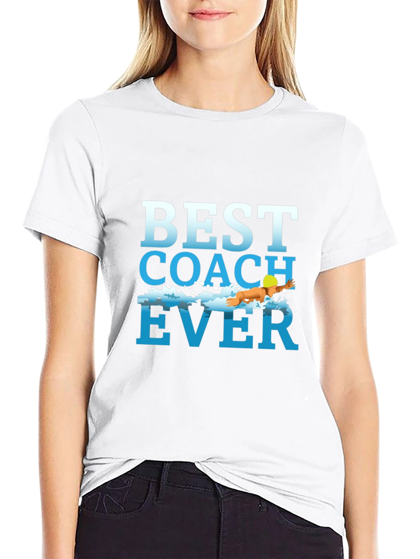 Best Coach Ever T-Shirt: Swimming Trainer Tee