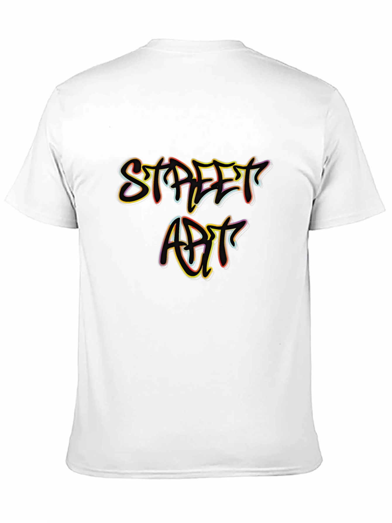 Street Art Graphic Tee - Stylish Mens Black T-Shirt