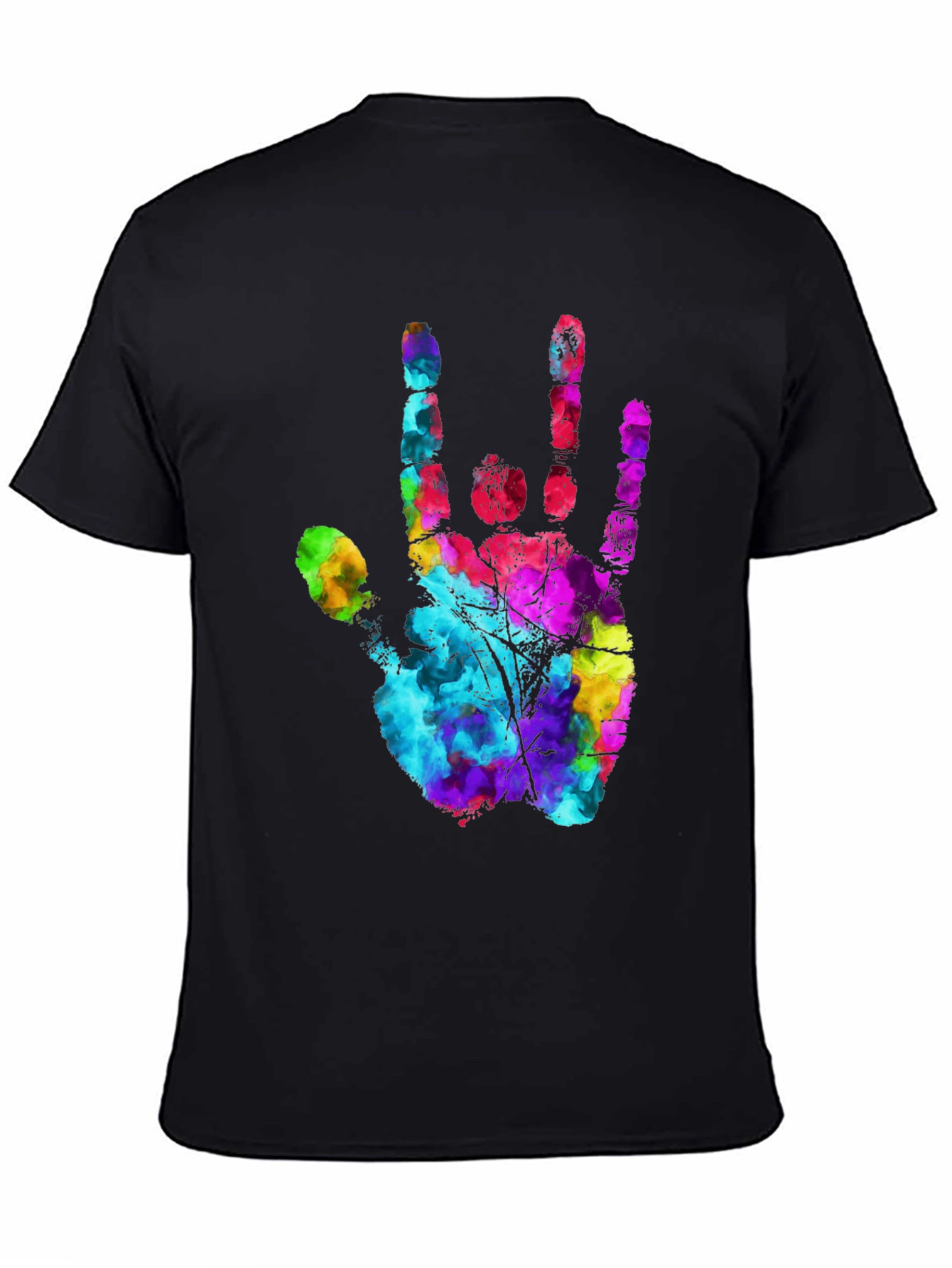 I Love You Hand Sign Black T-Shirt