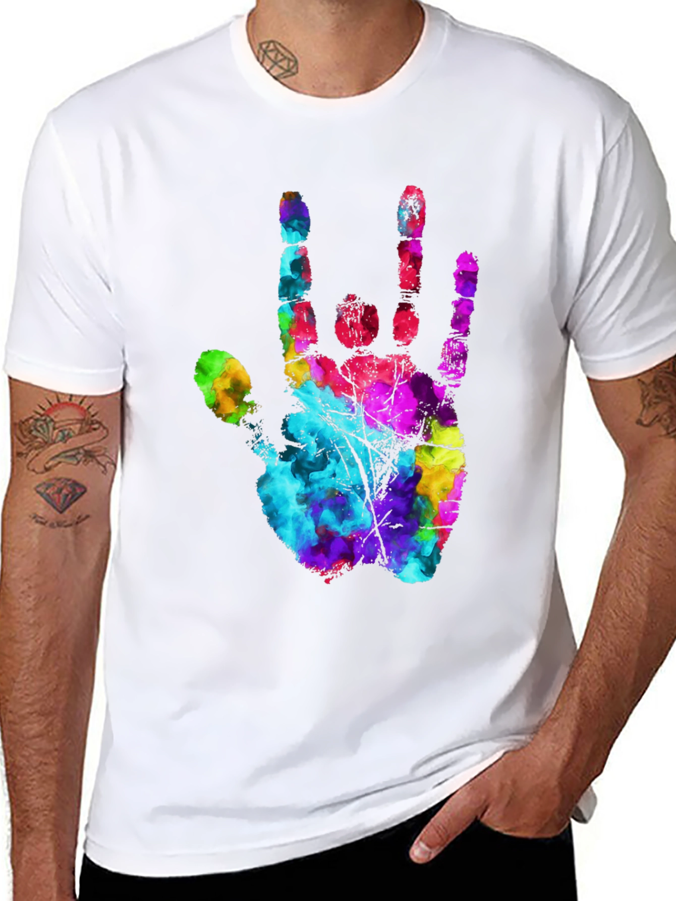 I Love You Hand Sign Black T-Shirt