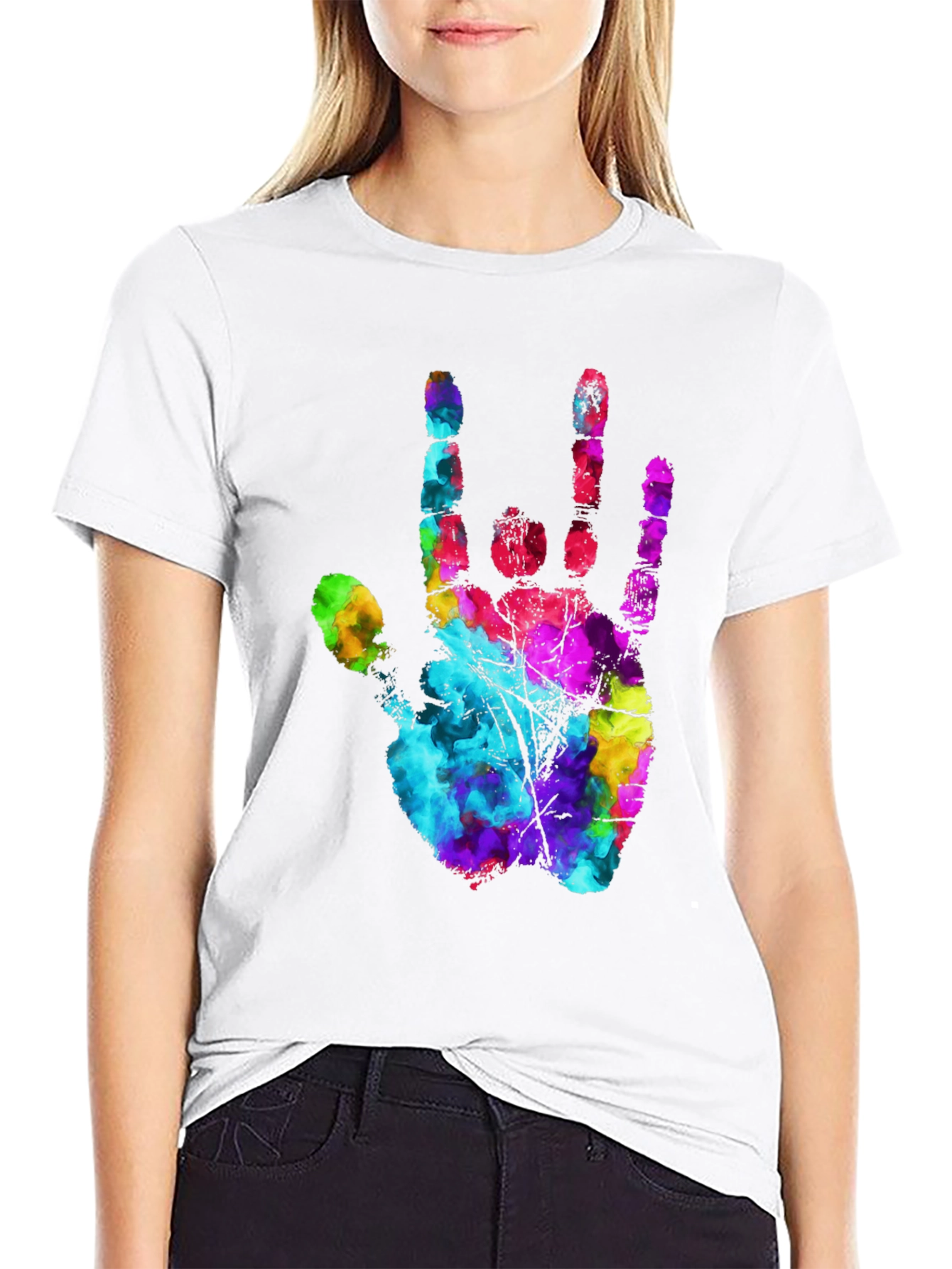 I Love You Hand Sign Black T-Shirt
