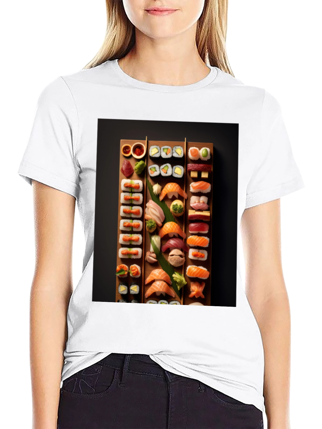 Sushi Platter Graphic T-Shirt - Foodie Fashion