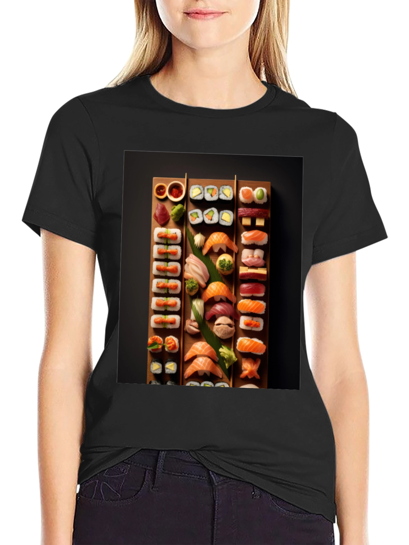 Sushi Platter Graphic T-Shirt - Foodie Fashion