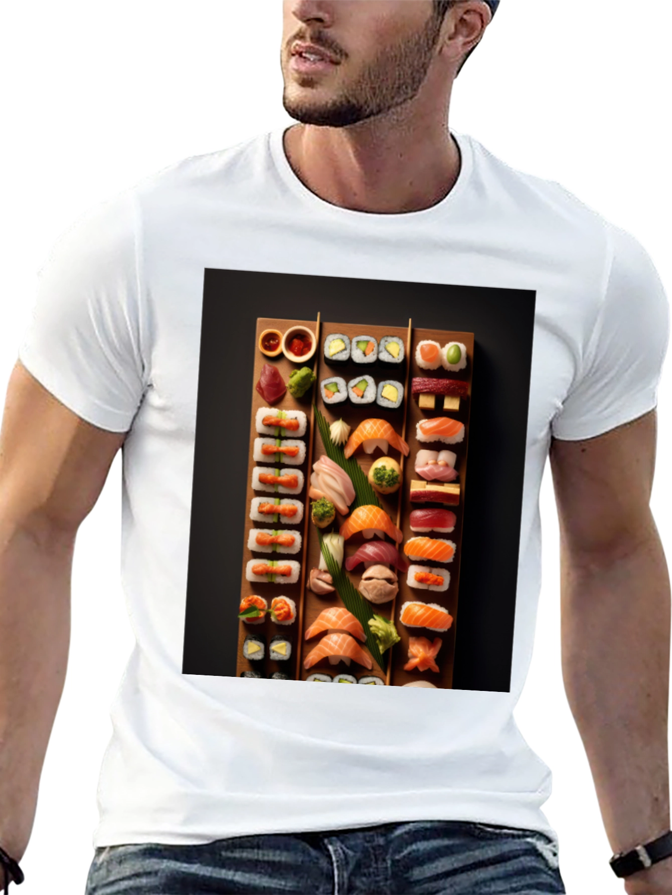 Sushi Platter Graphic T-Shirt - Foodie Fashion