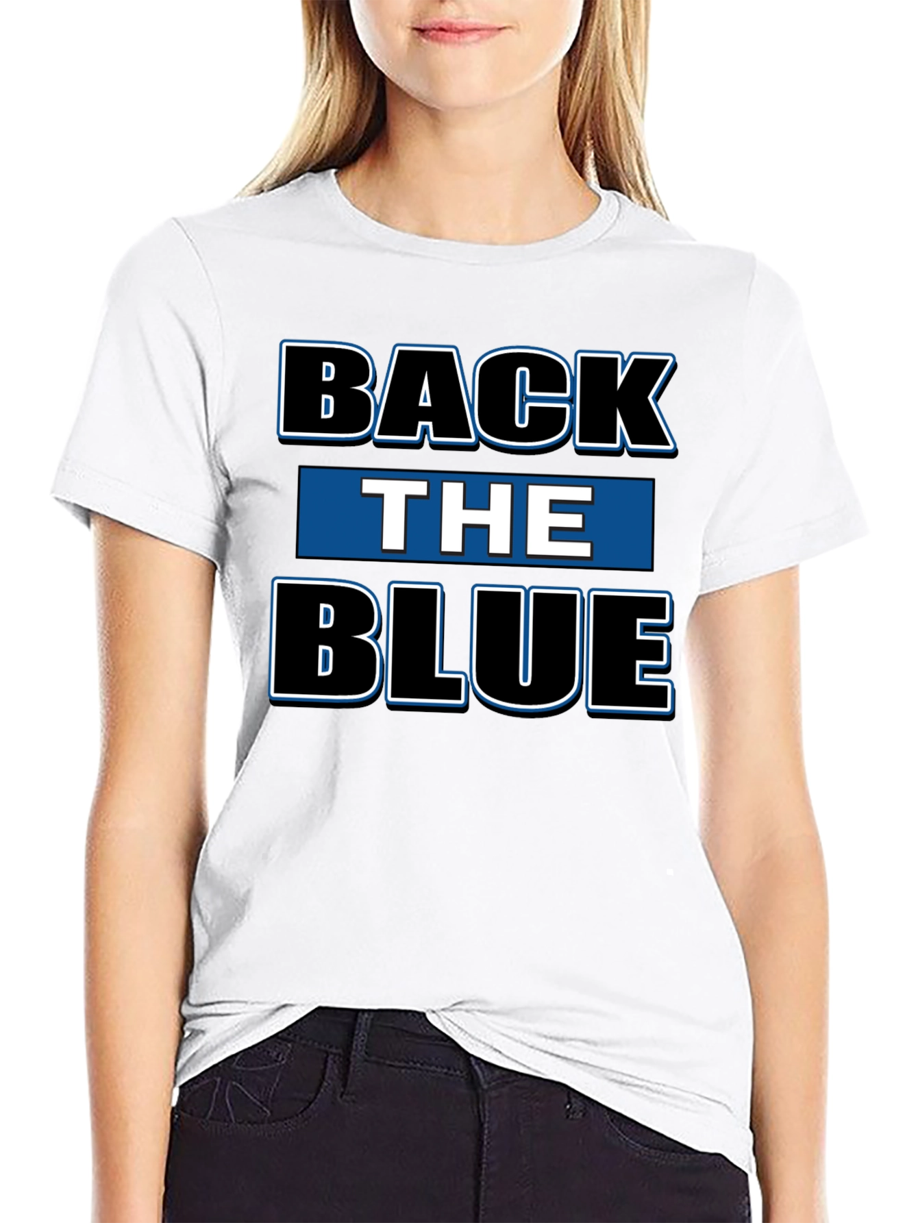 Back the Blue Black T-Shirt
