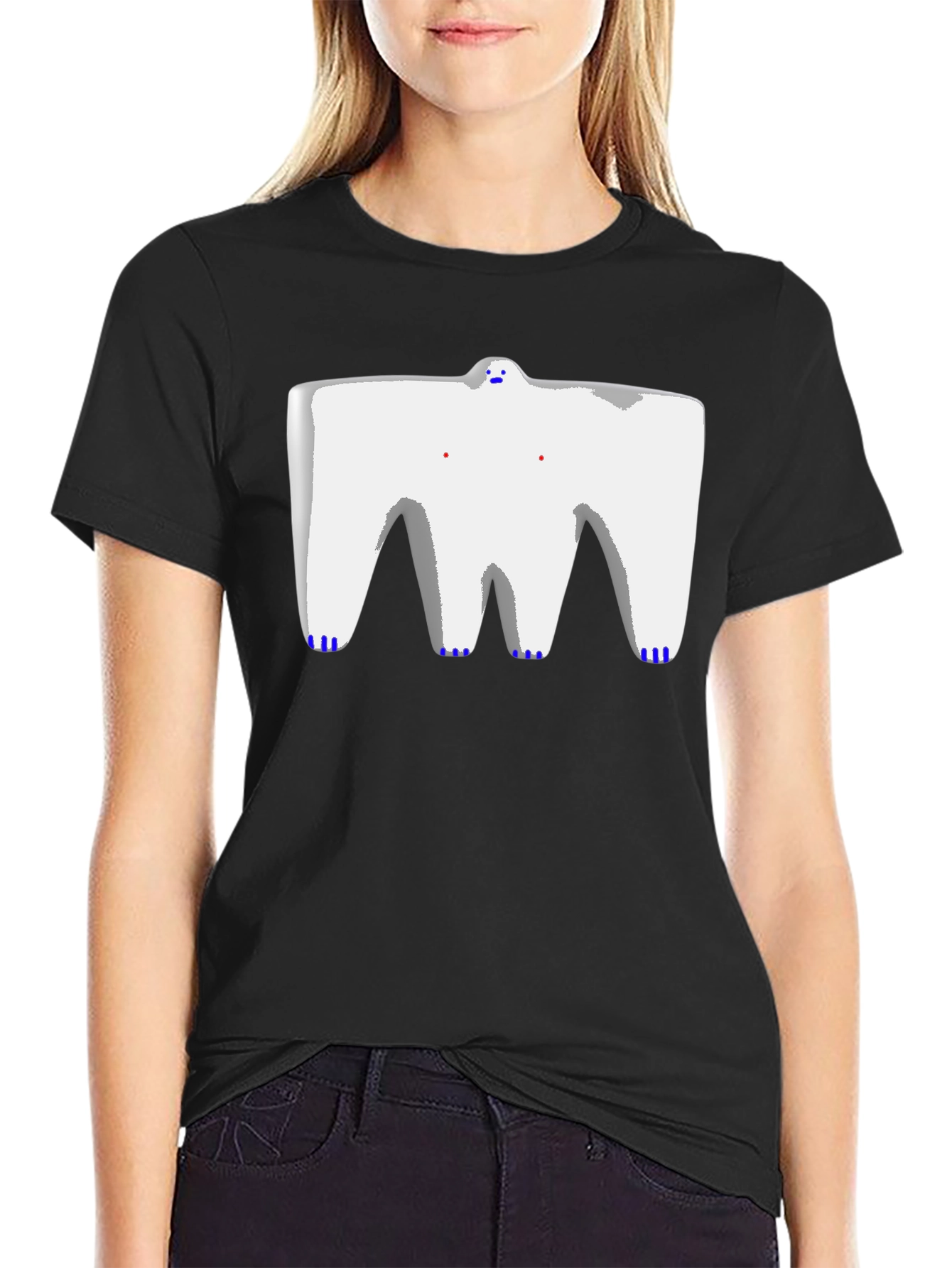 Abstract Figure Graphic T-Shirt