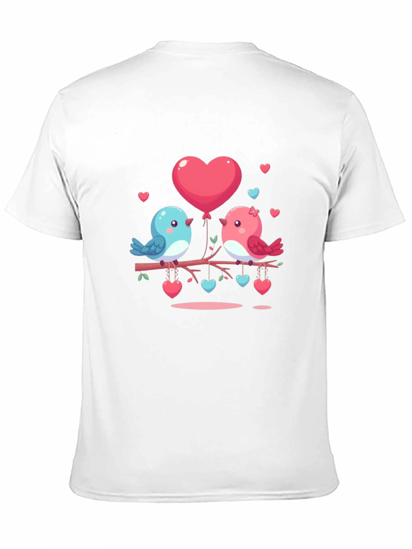 Love Birds on Branch Graphic T-Shirt