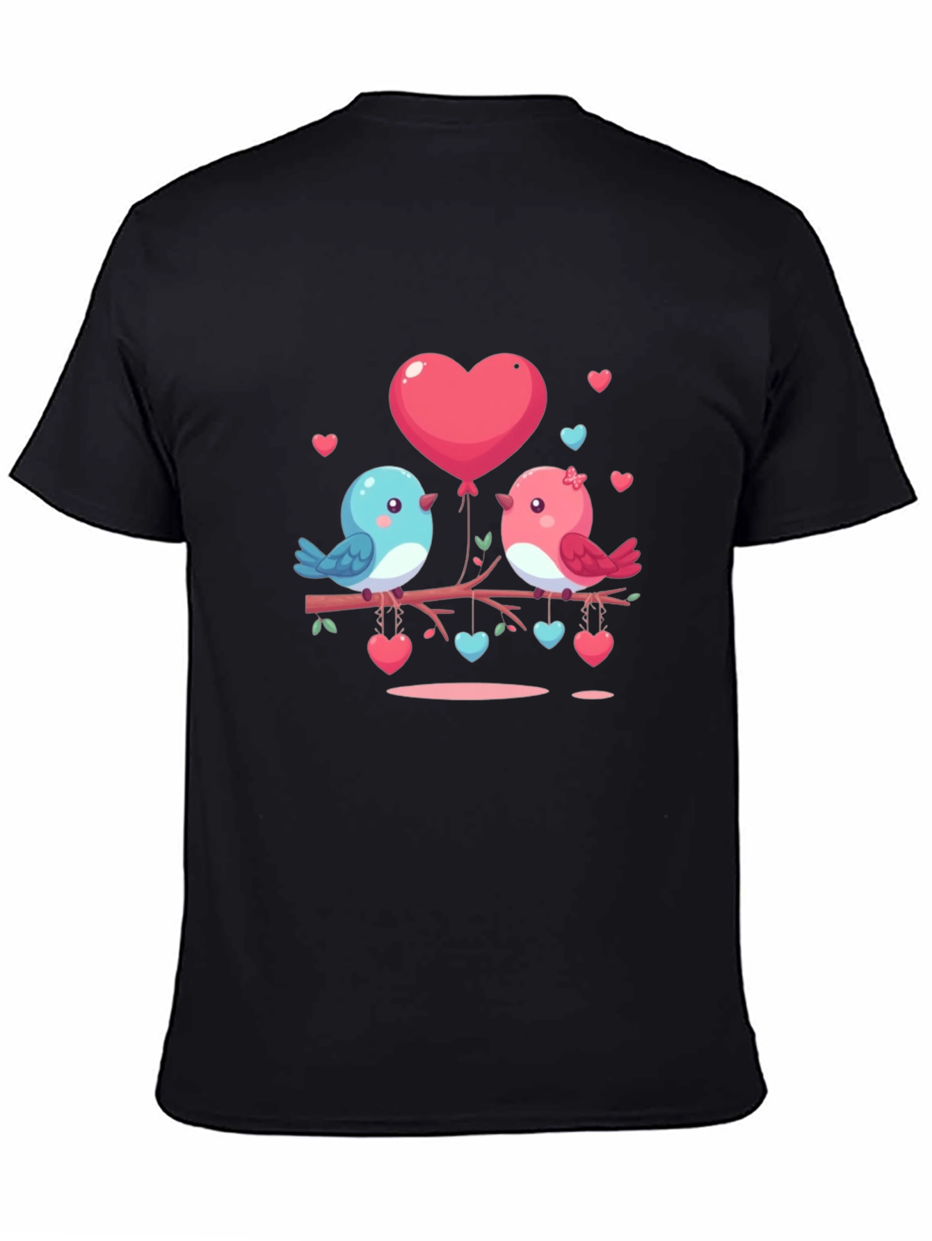 Love Birds on Branch Graphic T-Shirt