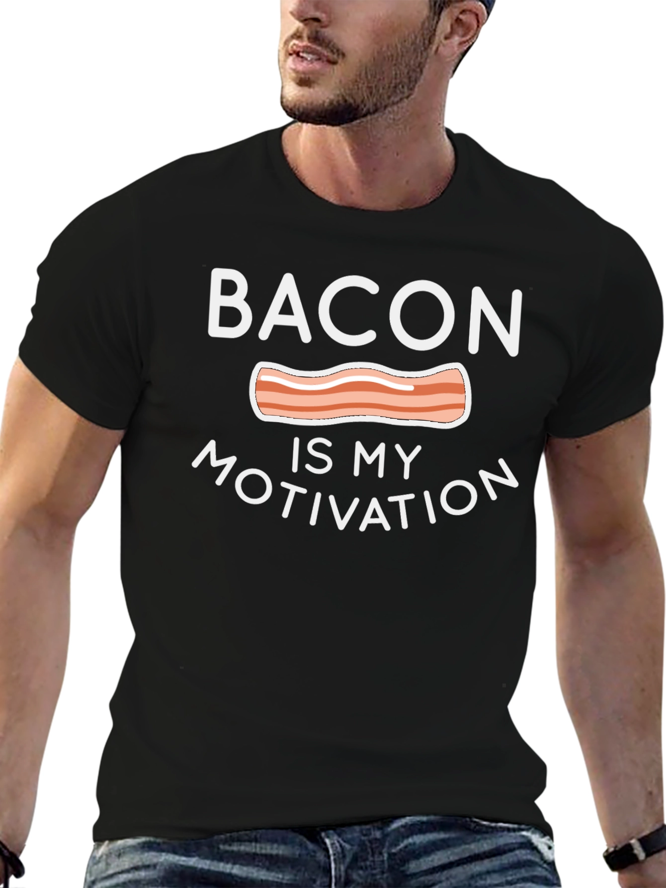 Bacon Is My Motivation Graphic T-Shirt