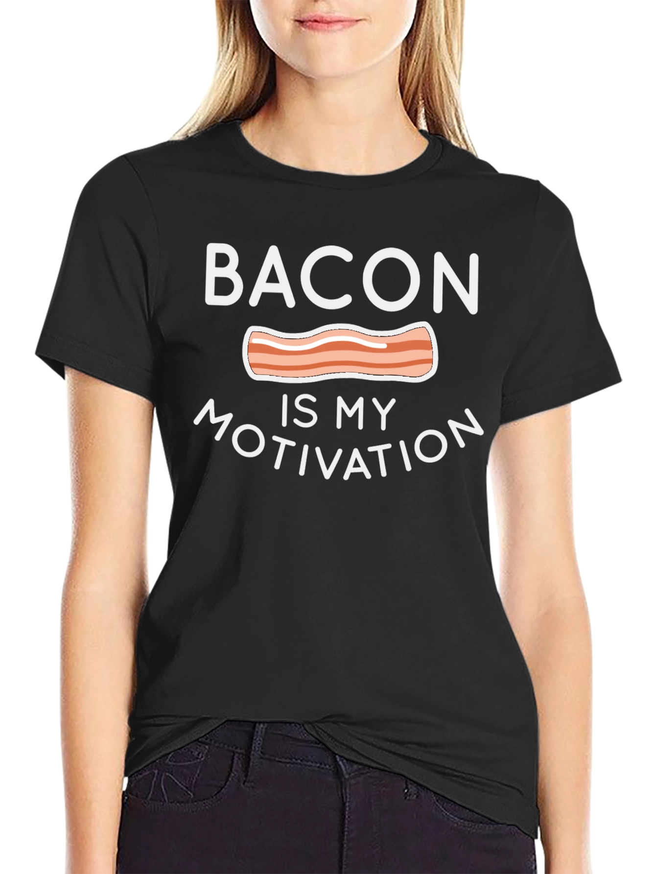 Bacon Is My Motivation Graphic T-Shirt