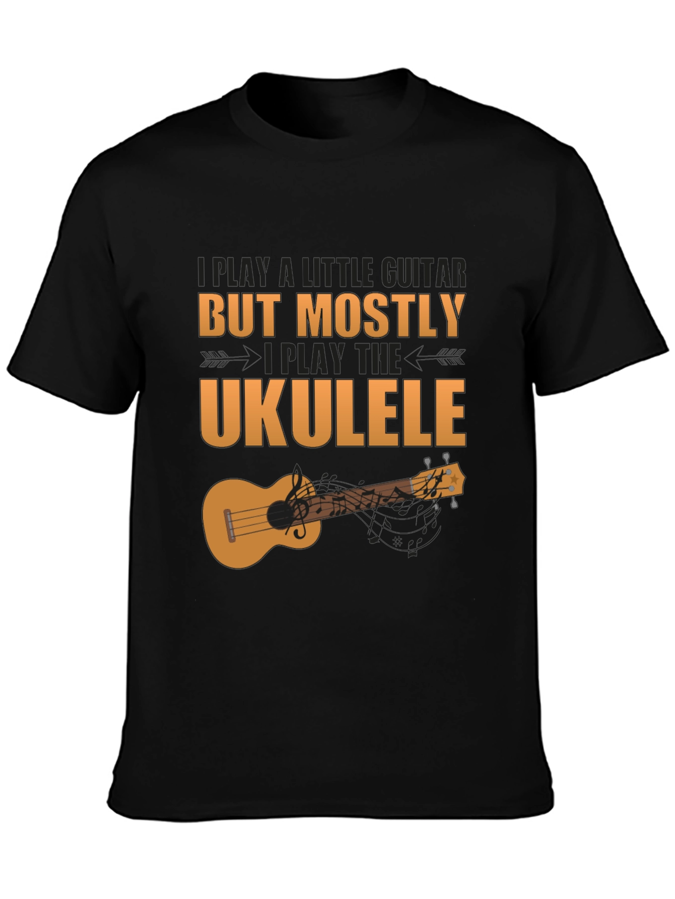 Ukulele Player Graphic Tee - Music Lover Shirt