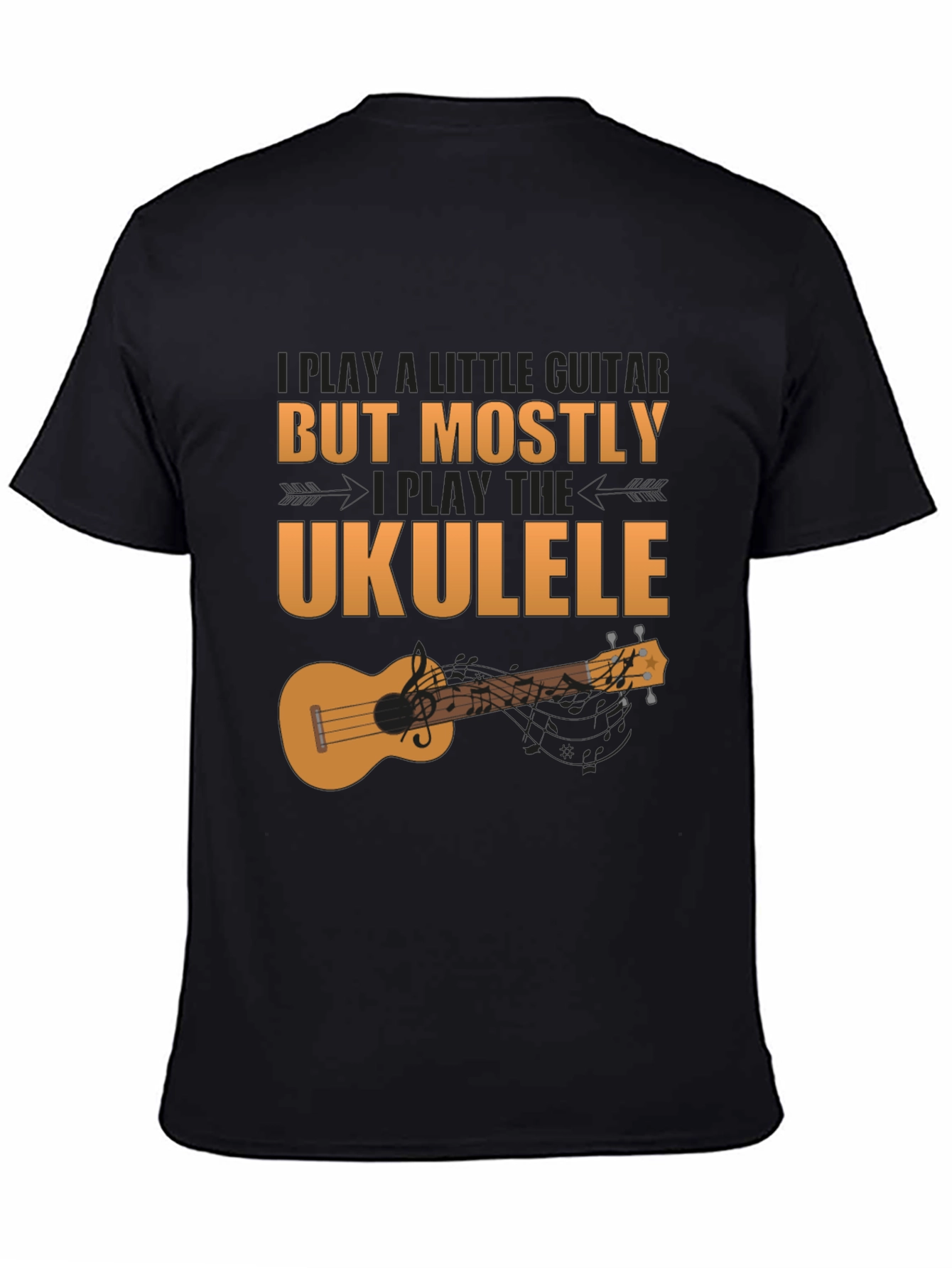 Ukulele Player Graphic Tee - Music Lover Shirt