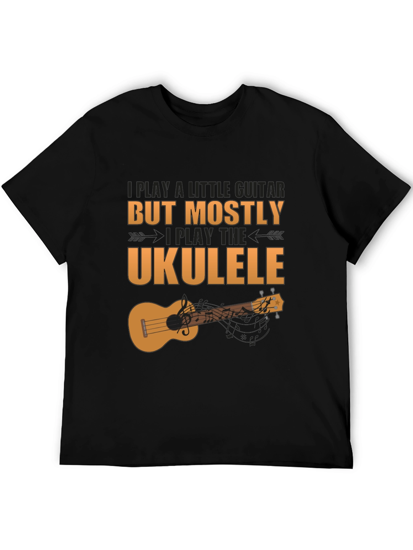 Ukulele Player Graphic Tee - Music Lover Shirt