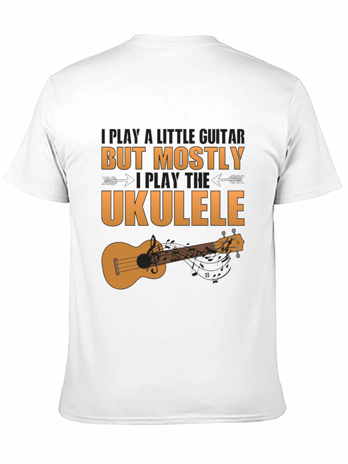 Ukulele Player Graphic Tee - Music Lover Shirt