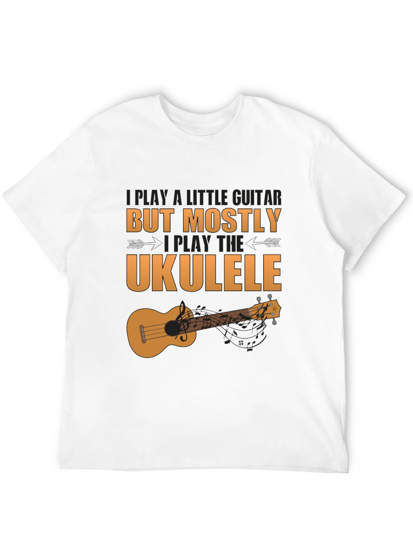 Ukulele Player Graphic Tee - Music Lover Shirt
