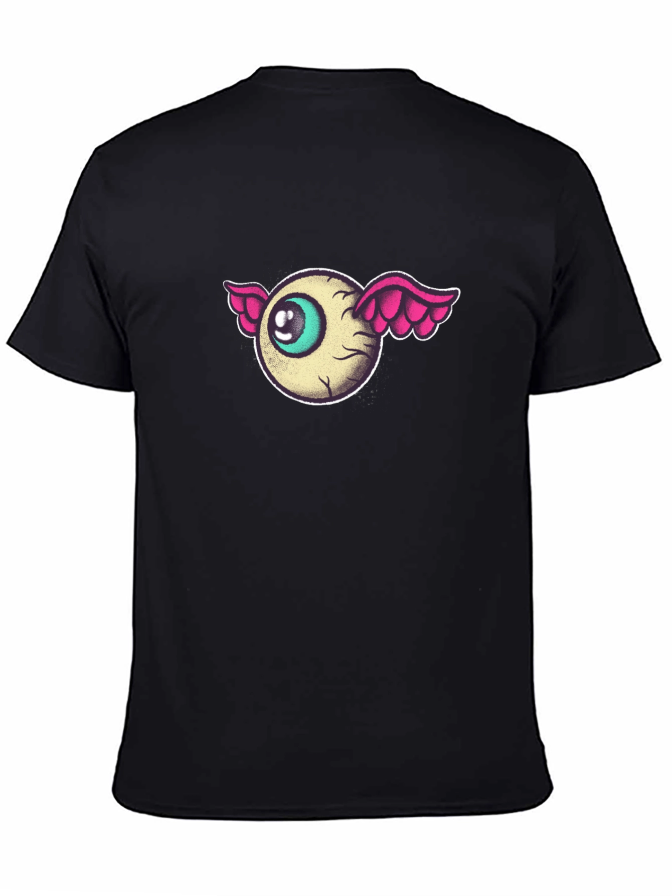 Eye With Wings Graphic Black T-Shirt