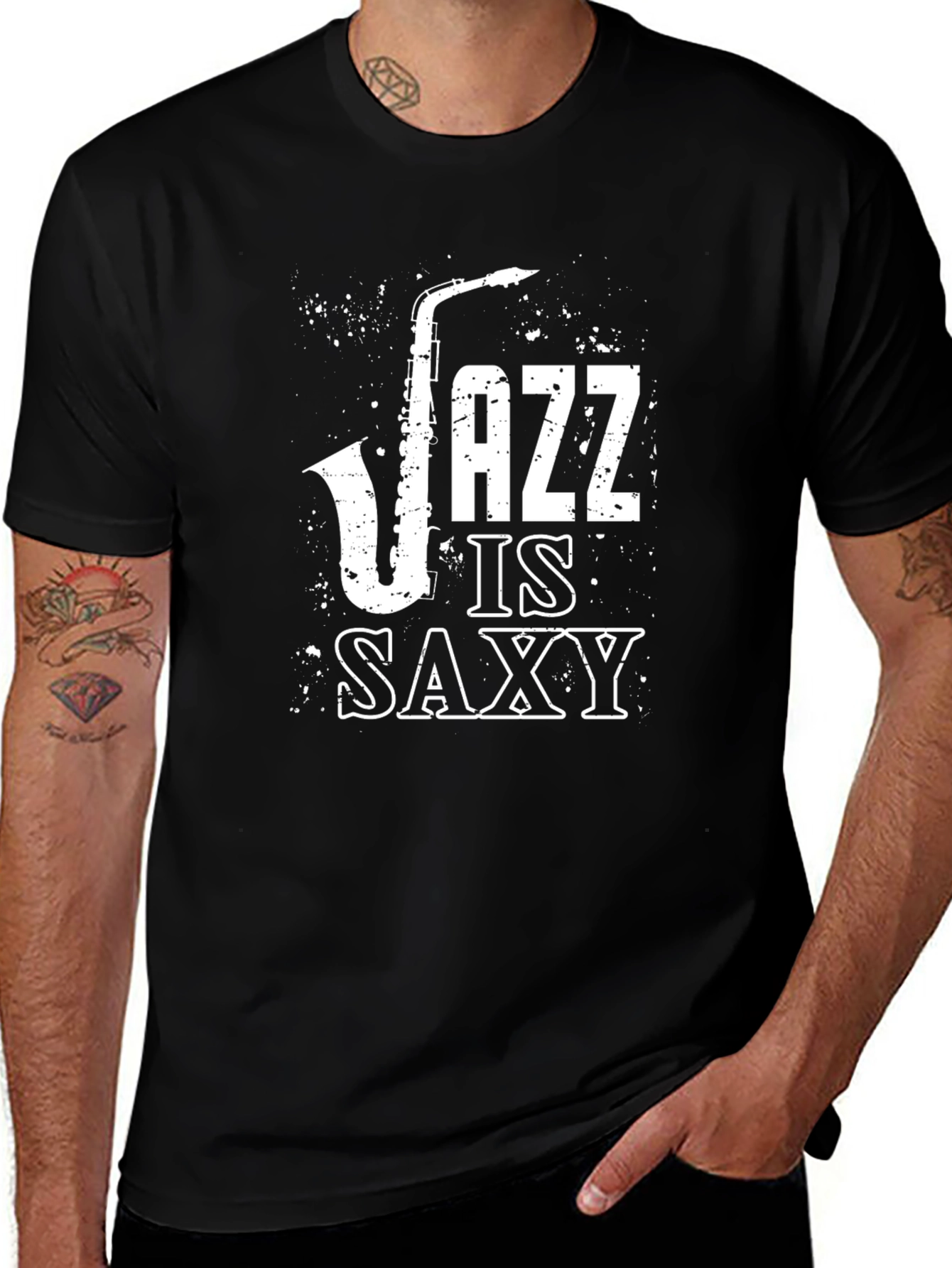 Jazz Is Saxy T-Shirt - Black