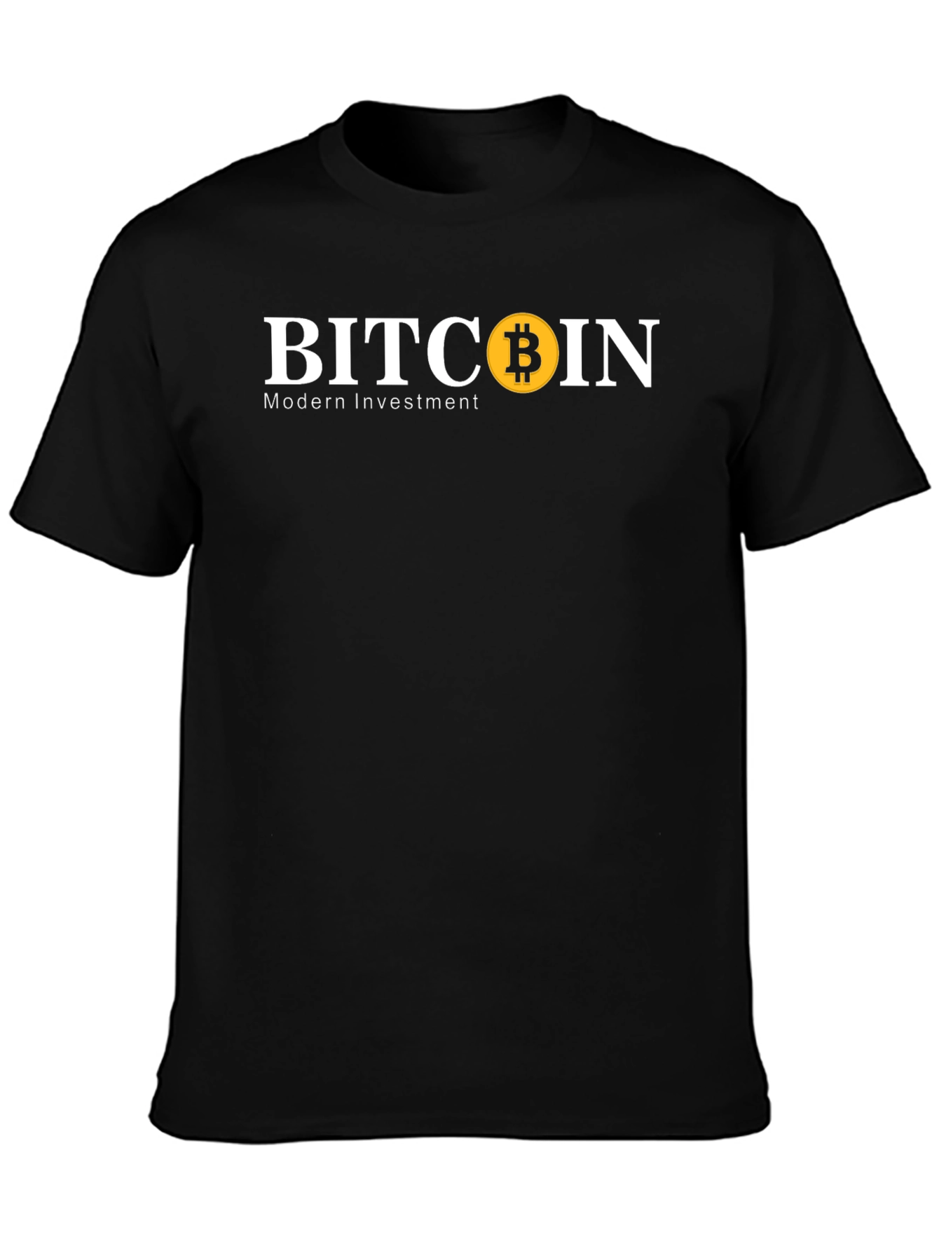 Bitcoin Modern Investment Black T-Shirt