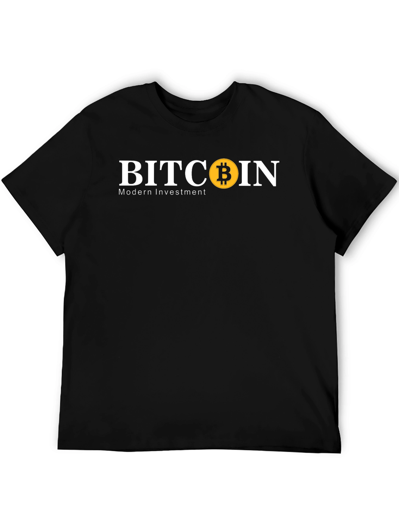 Bitcoin Modern Investment Black T-Shirt