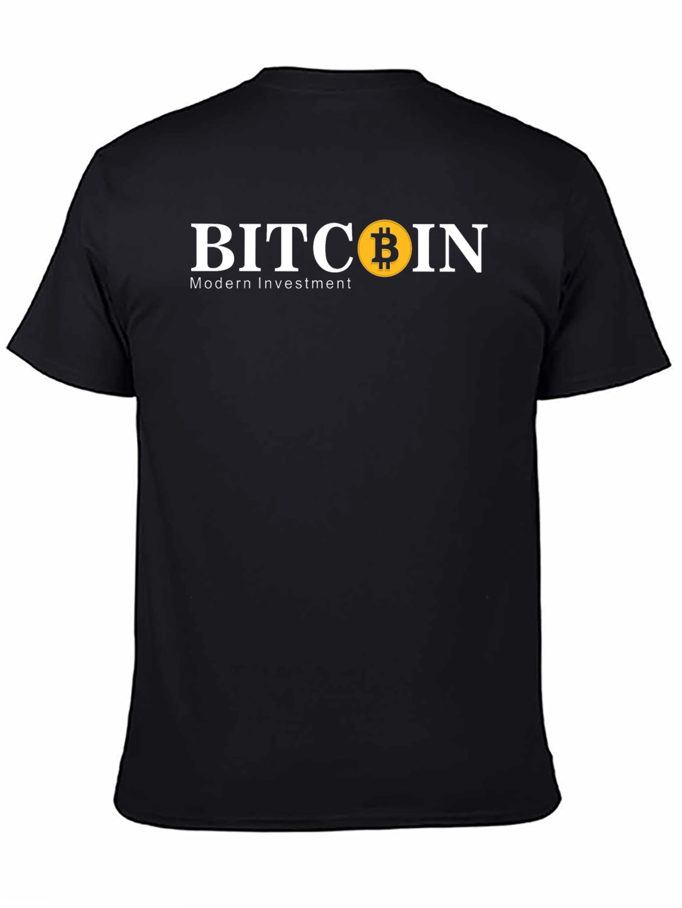 Bitcoin Modern Investment Black T-Shirt