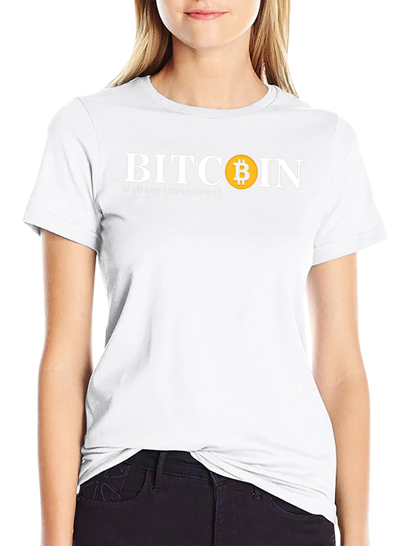 Bitcoin Modern Investment Black T-Shirt