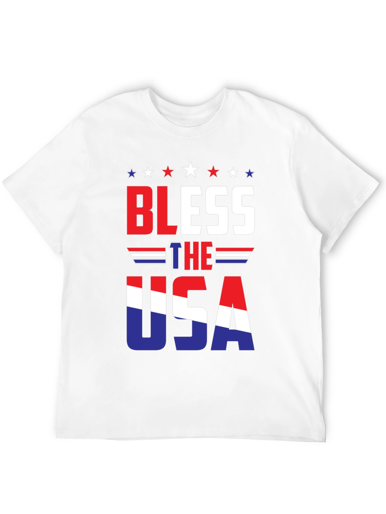 Bless the USA Graphic Patriotic T-Shirt