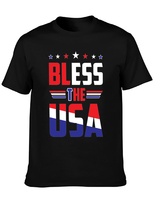 Bless the USA Graphic Patriotic T-Shirt