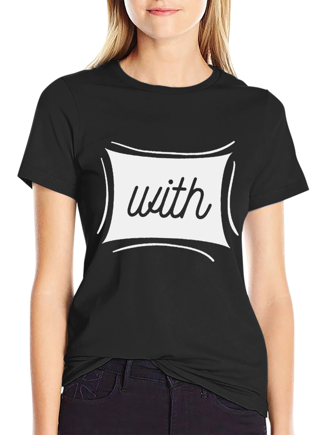 Black T-Shirt With with Graphic
