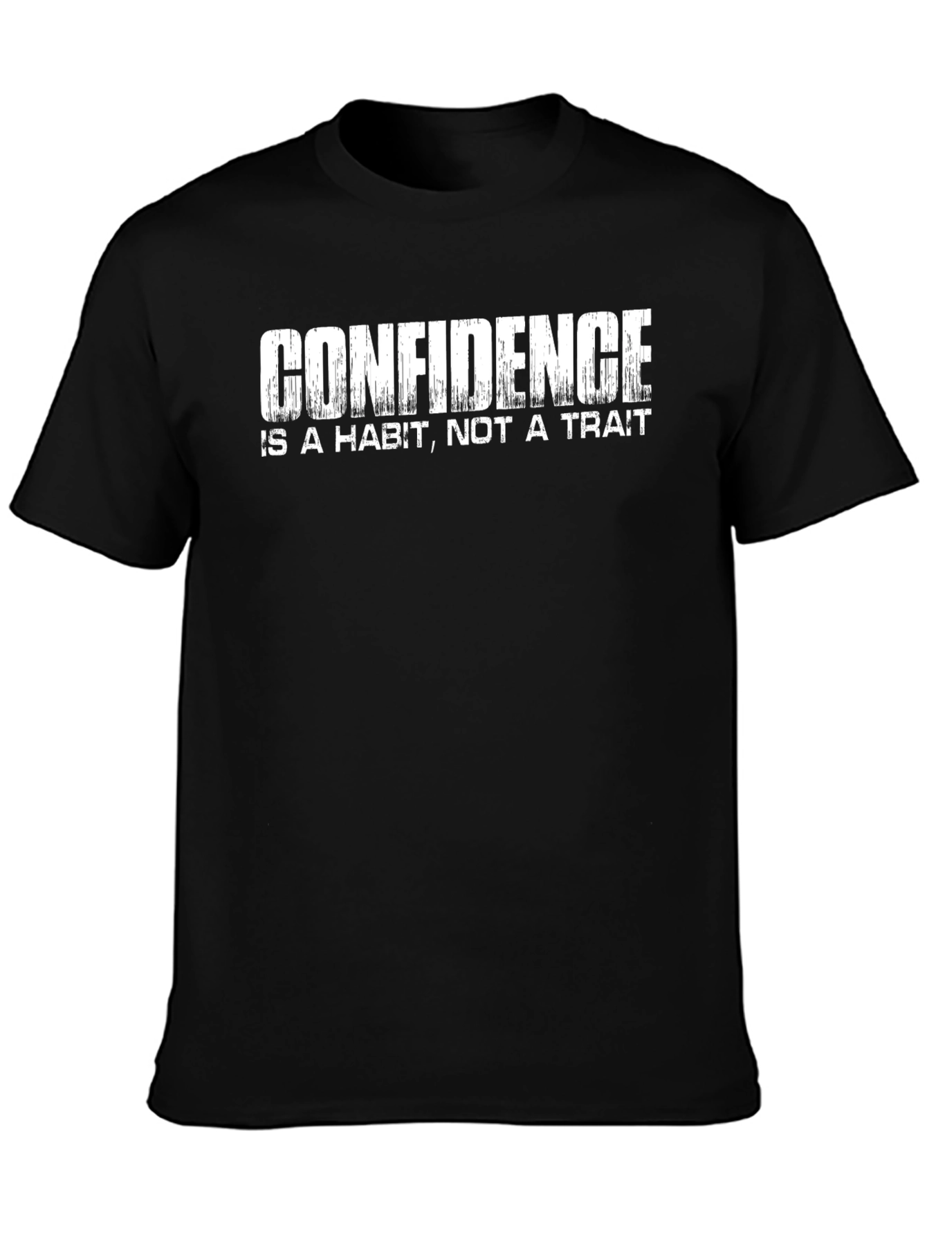 Confidence Habit Black Graphic T-Shirt